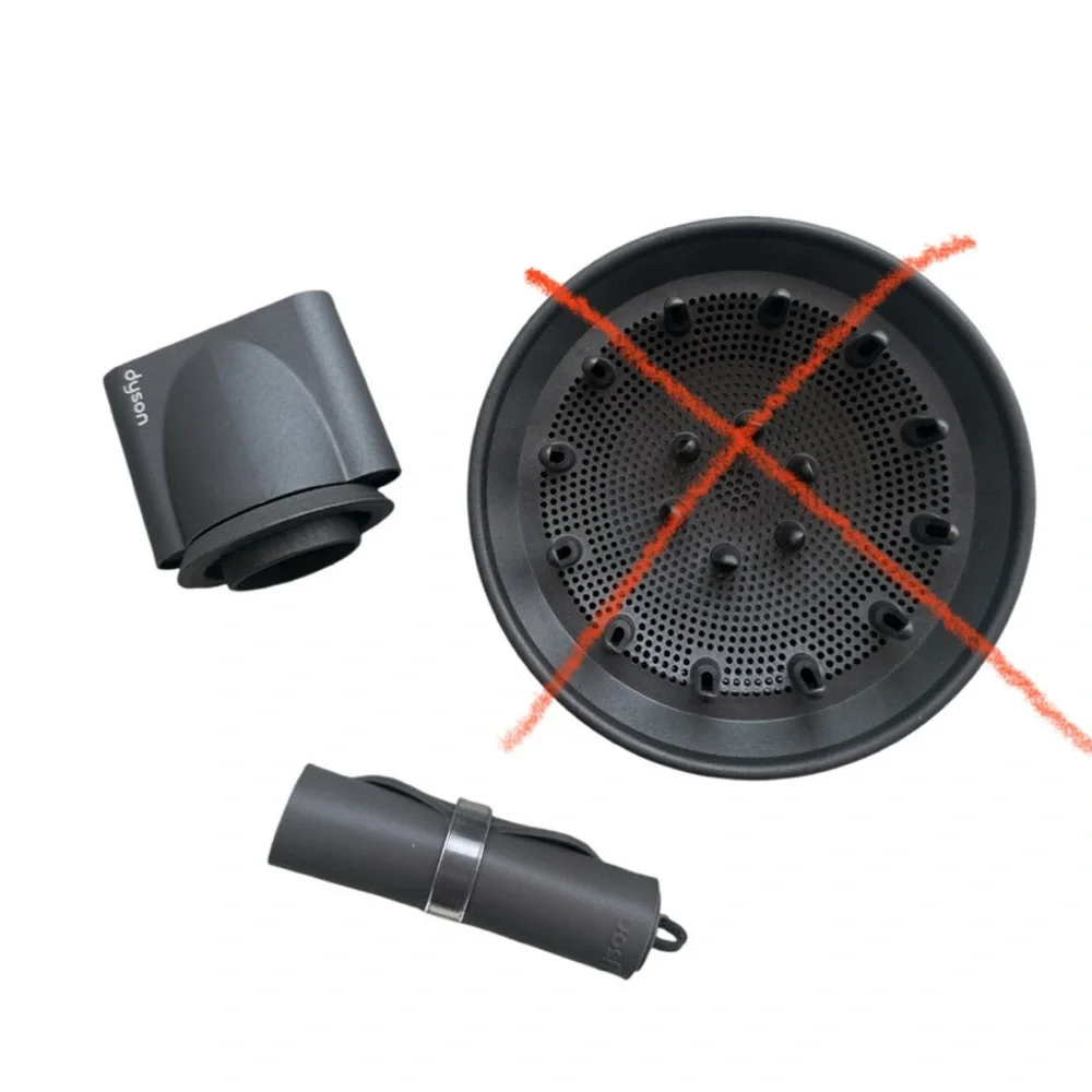 Dyson Hair Dryer Attachment/Smooz. Nozzle/non slip mat for hair dryer